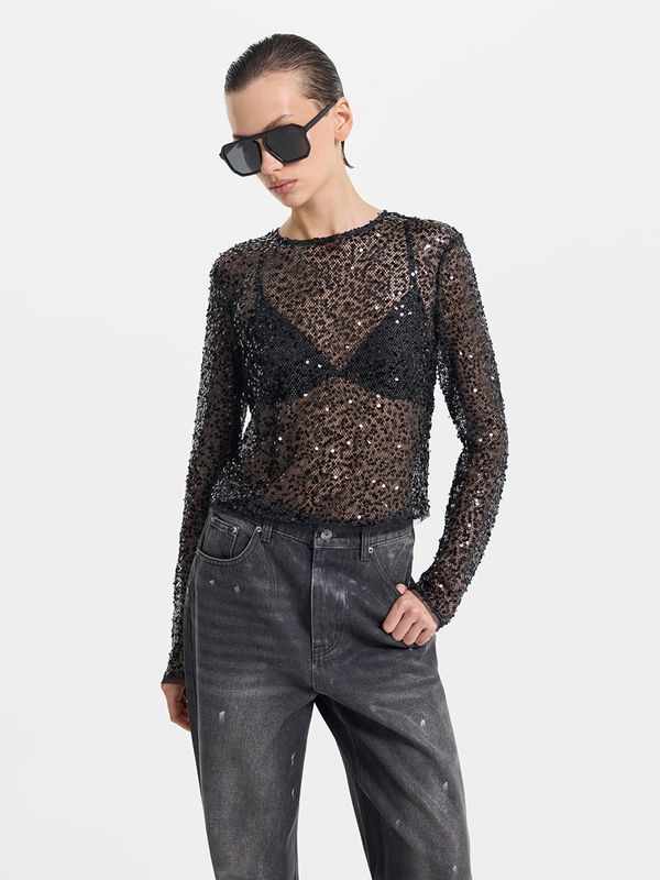 Топ с пайетками