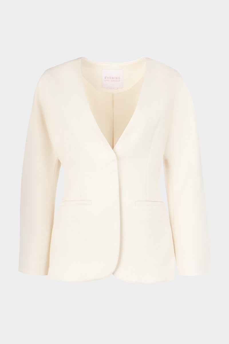 Жакет с объемными рукавами