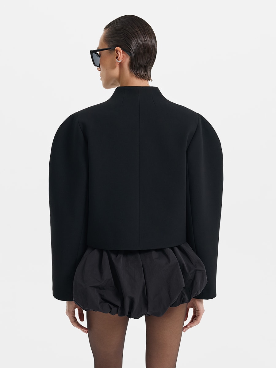 Укороченный жакет с бантом