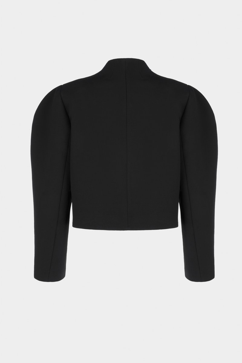 Укороченный жакет с бантом