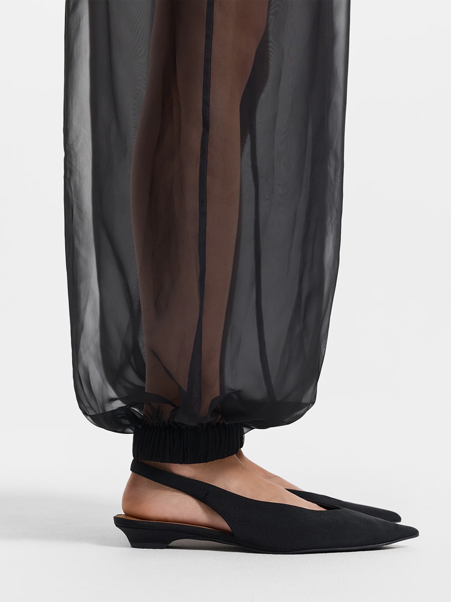 Полупрозрачные брюки