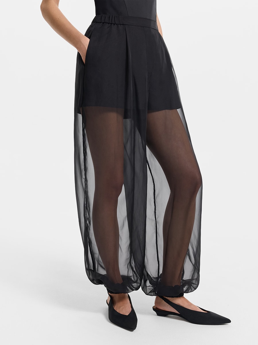 Полупрозрачные брюки