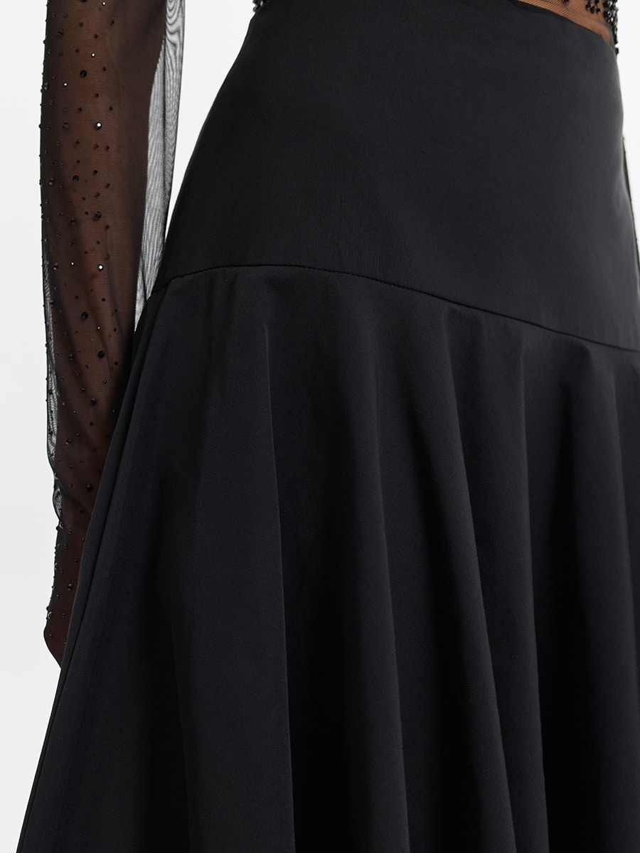 Юбка макси со складками