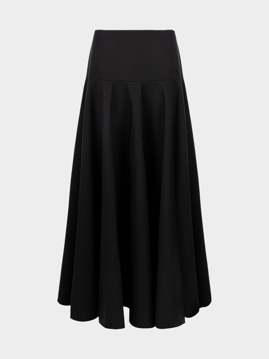 Юбка макси со складками