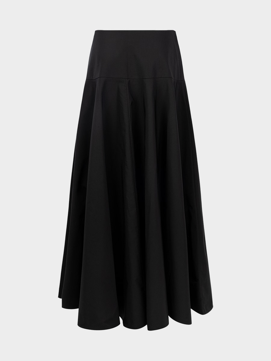 Юбка макси со складками