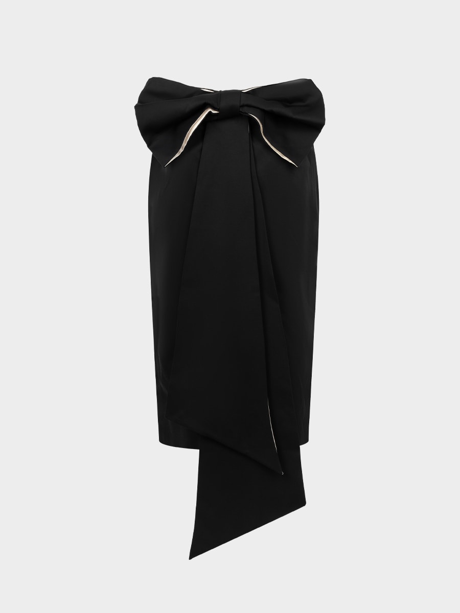 Юбка с объемным бантом