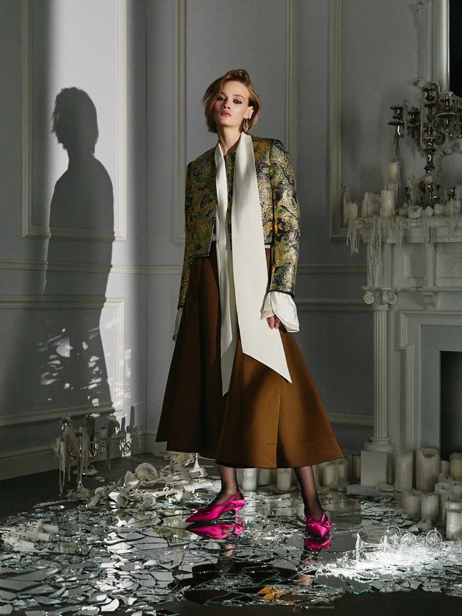 Юбка миди из сатина