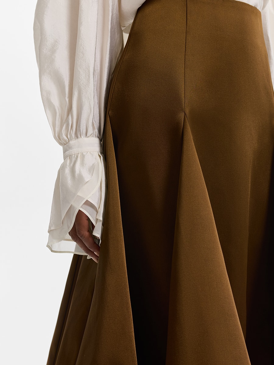 Юбка миди из сатина