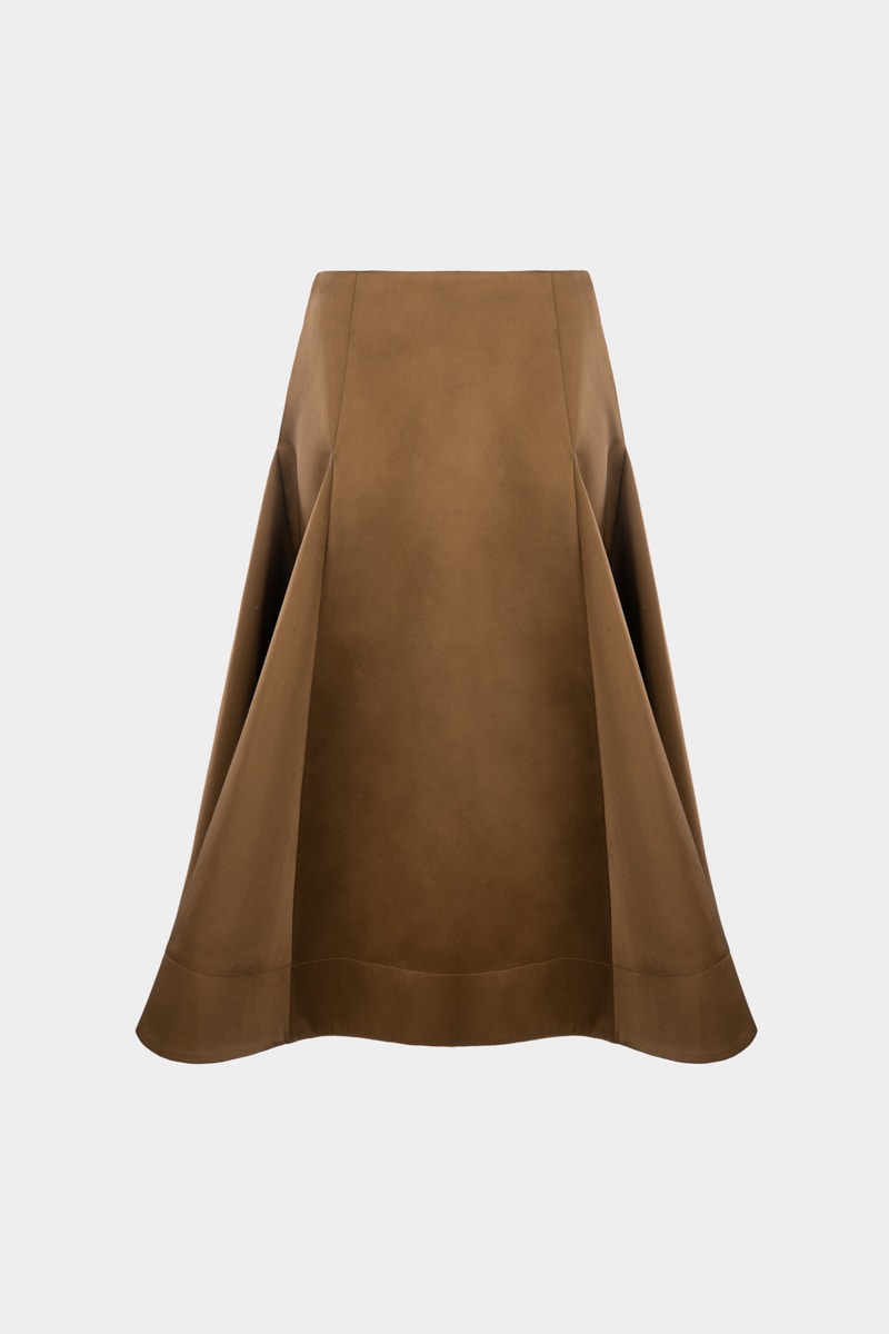 Юбка миди из сатина