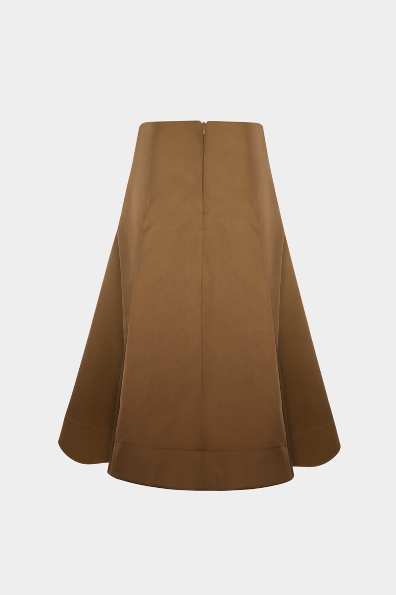 Юбка миди из сатина