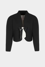 Укороченный жакет с бантом