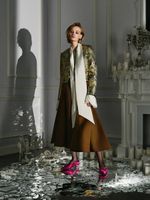 Юбка миди из сатина