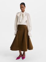 Юбка миди из сатина