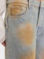 Джинсы Relaxed fit с напылением