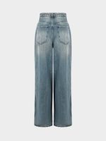 Джинсы Relaxed fit с кристаллами