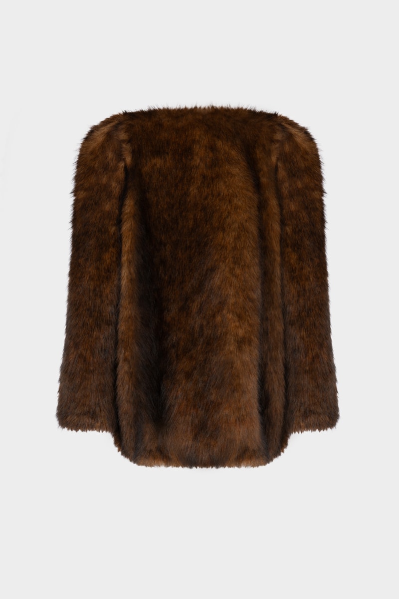 Шуба из экомеха