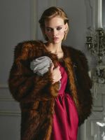 Шуба из экомеха