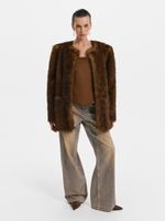 Шуба из экомеха