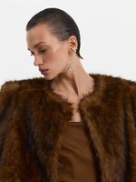 Шуба из экомеха