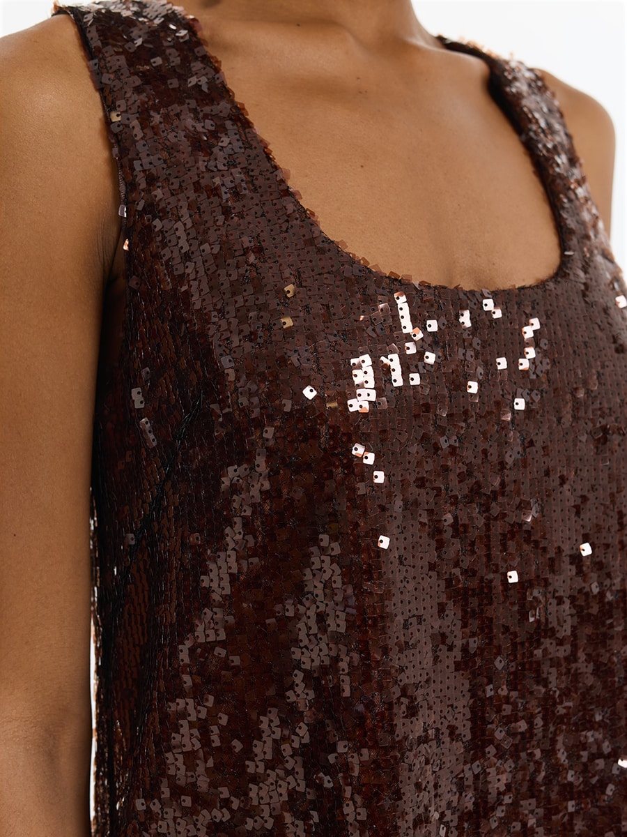 Платье мини с пайетками 5452606506-20
