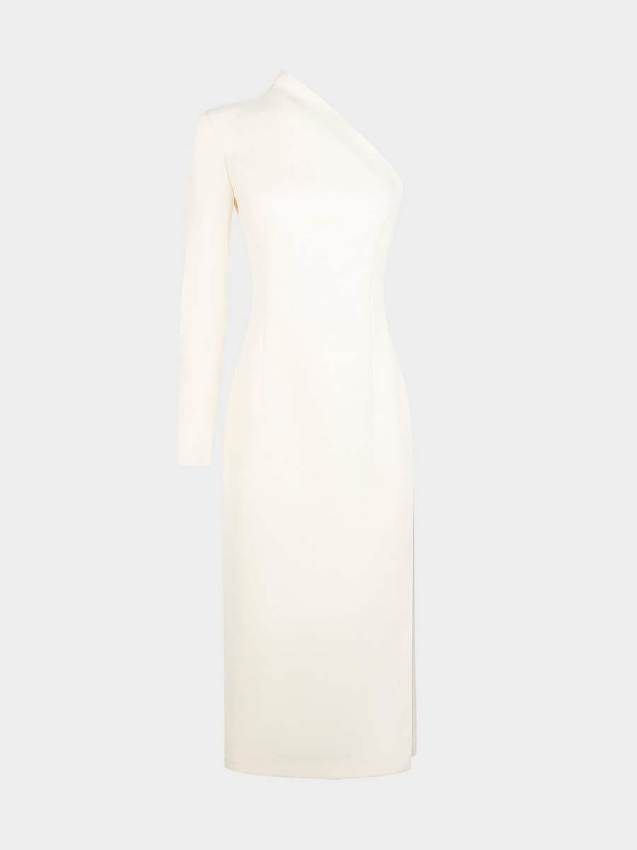 Асимметричное платье миди