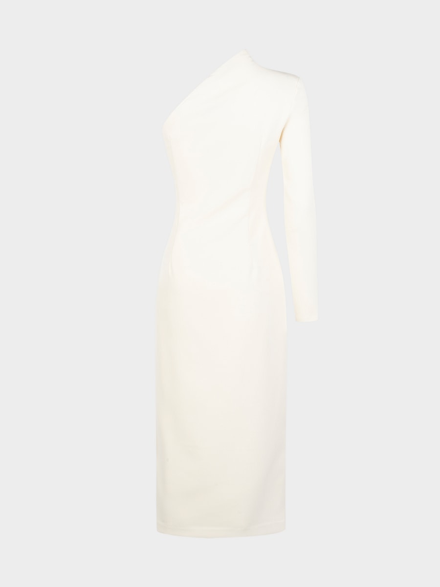 Асимметричное платье миди