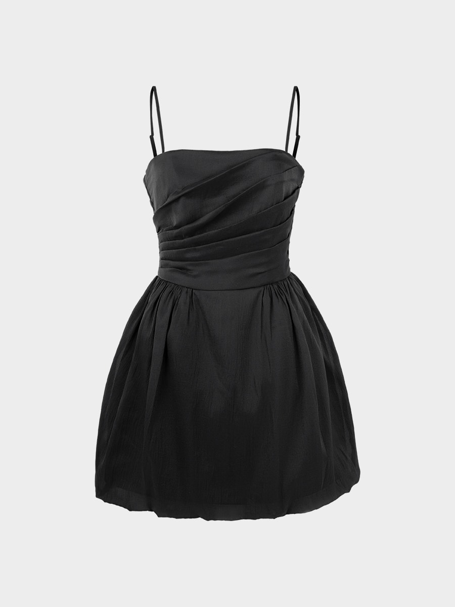 Платье мини с драпировкой