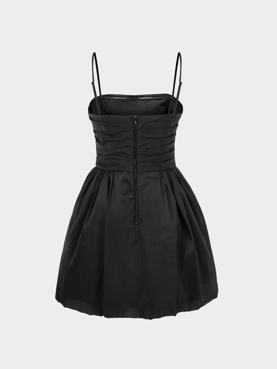 Платье мини с драпировкой