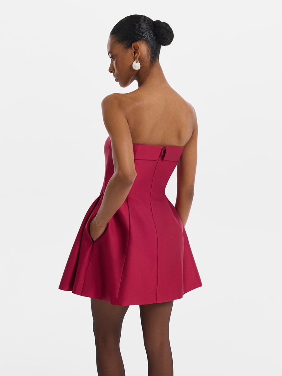 Платье-бандо с объемным подолом 5452617517-77