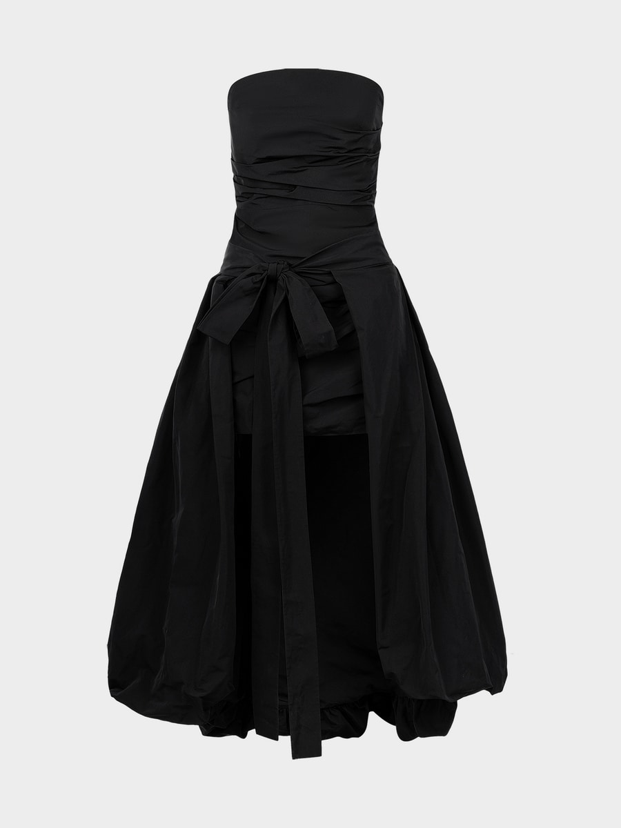 Платье со съемным шлейфом