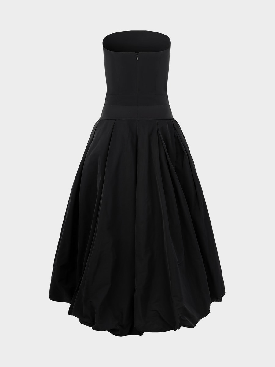 Платье со съемным шлейфом