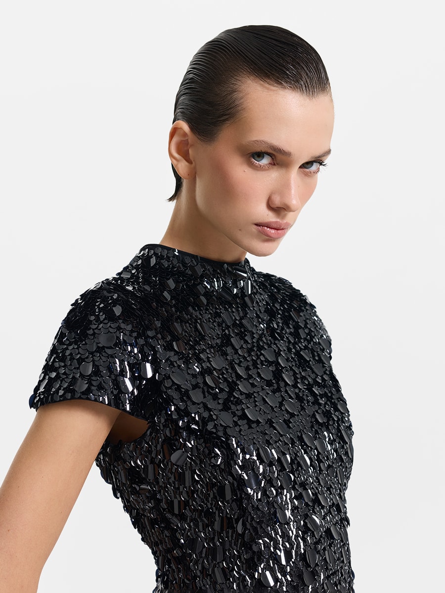 Платье с пайетками