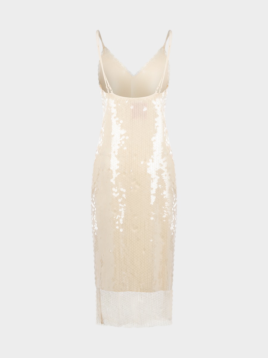 Платье миди с пайетками