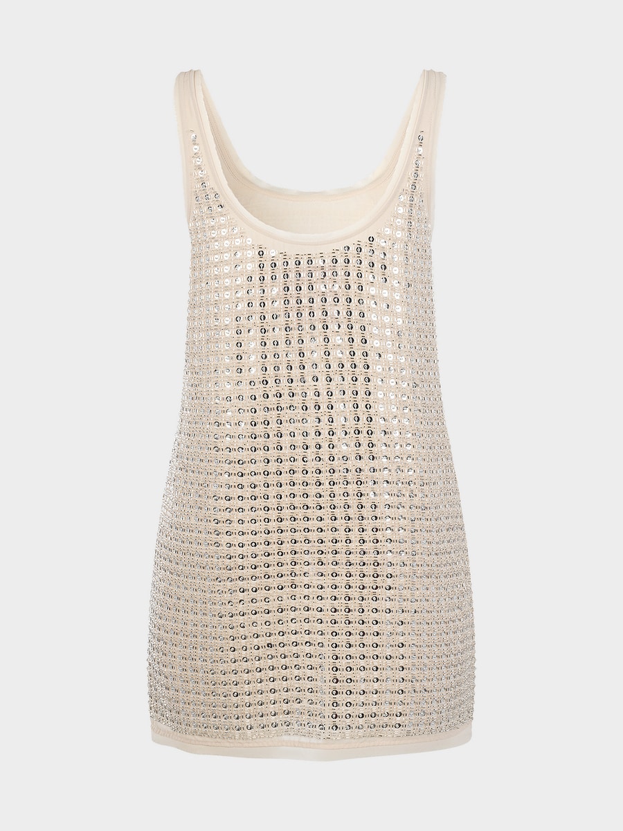 Платье с бисером и пайетками