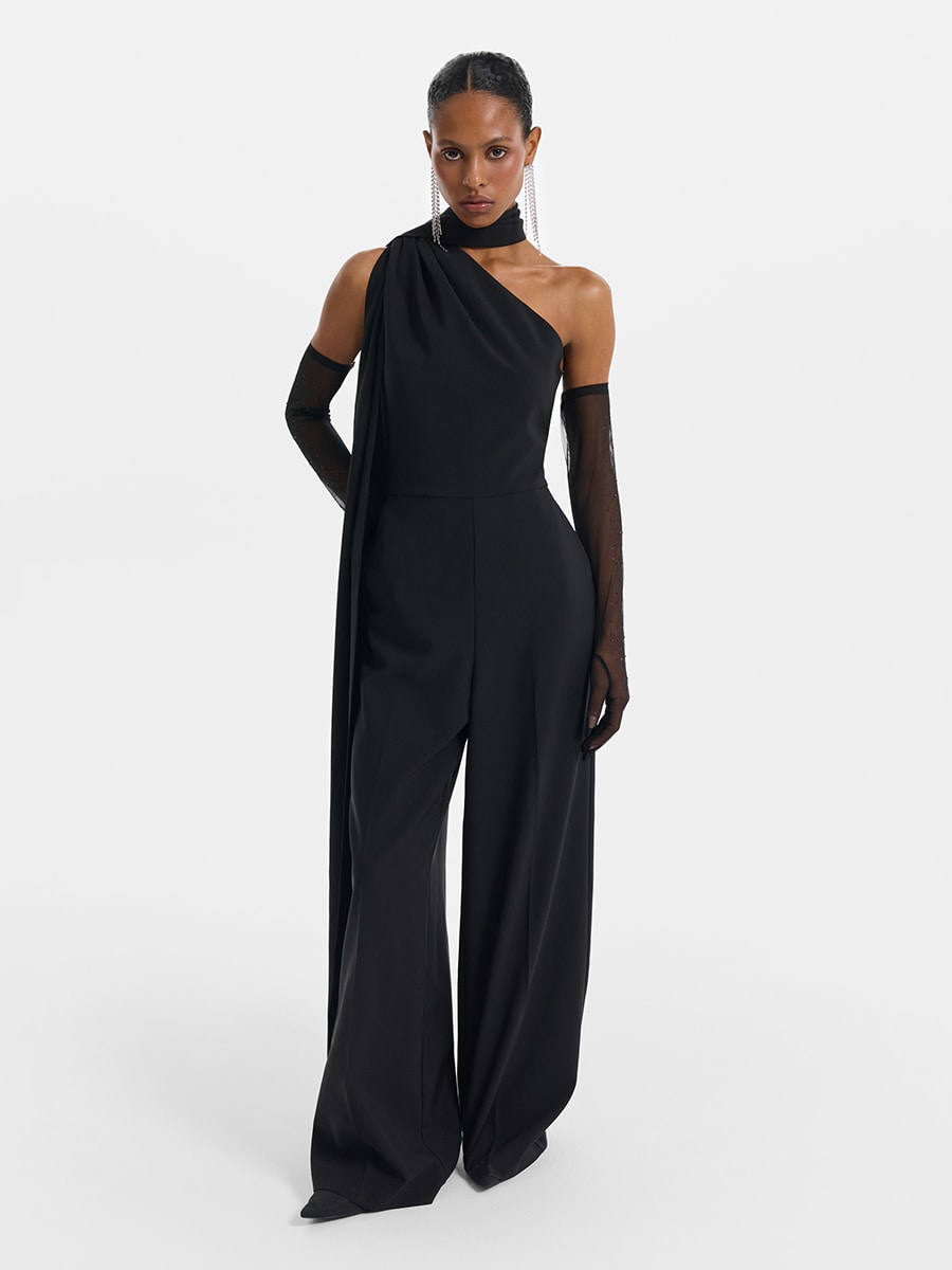 Комбинезон с шарфом