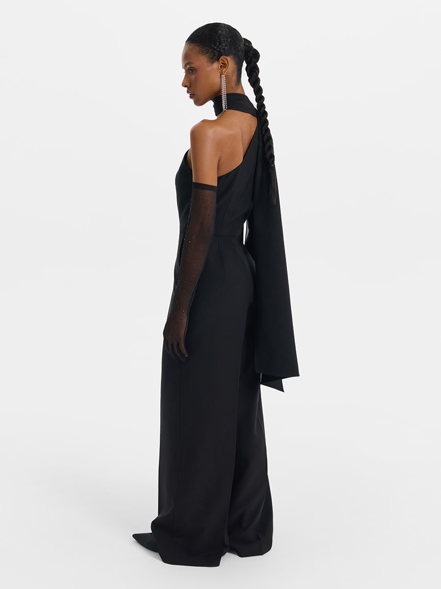 Асимметричный комбинезон со съемным шарфом 5452643719-50