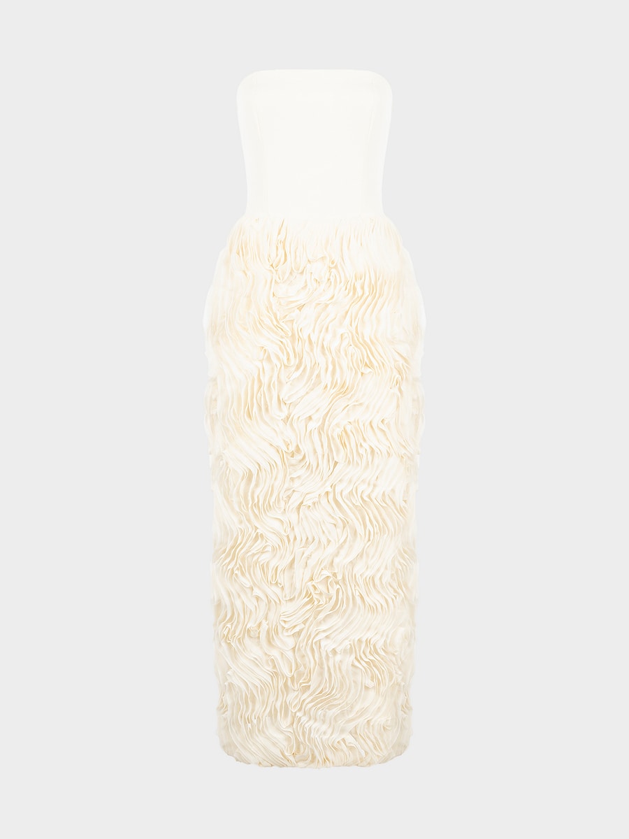 Платье с объемным подолом