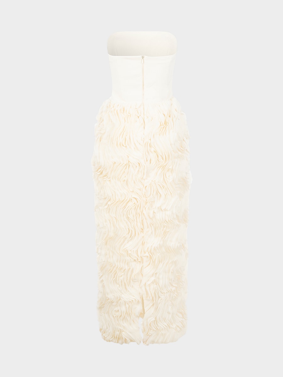 Платье с объемным подолом