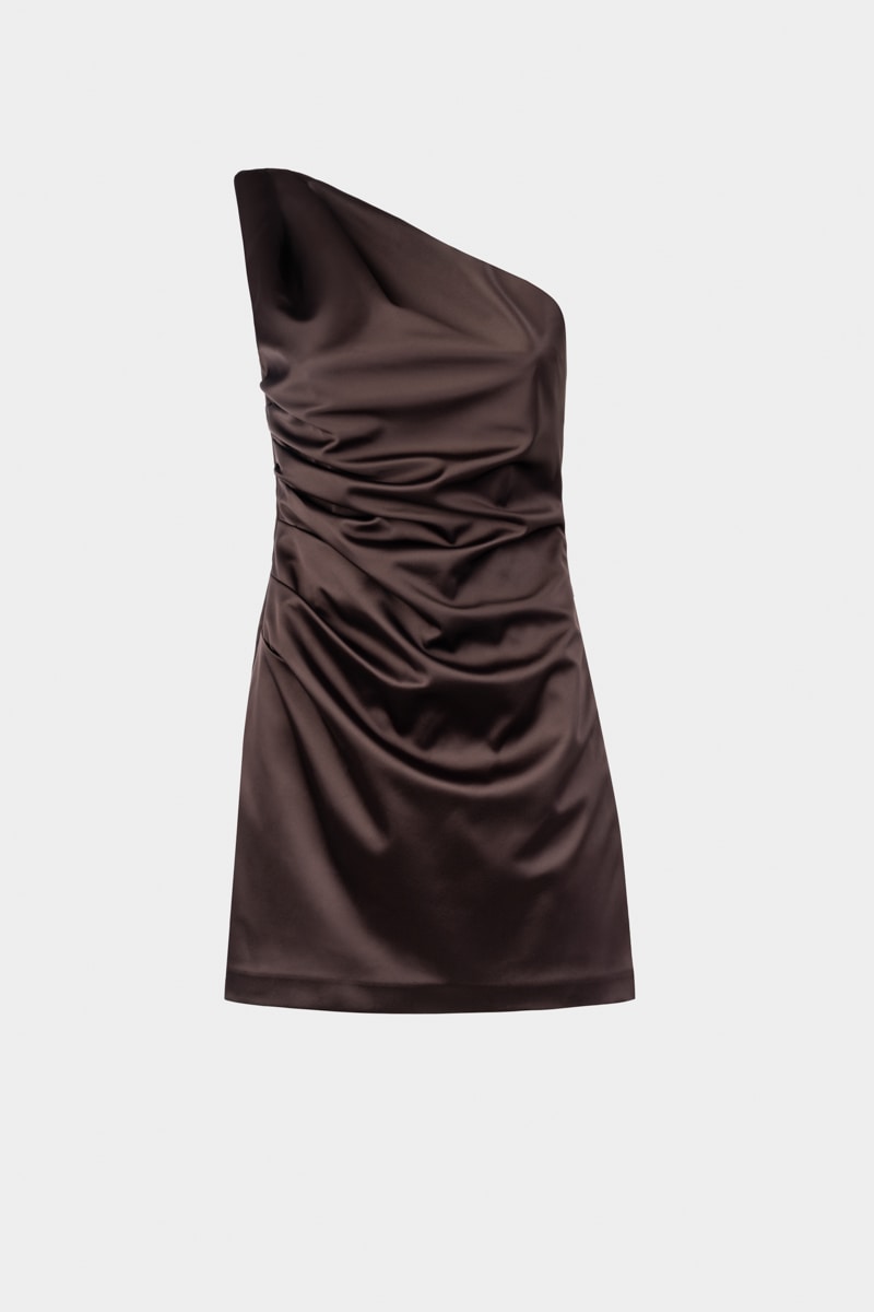 Асимметричный комбинезон из сатина