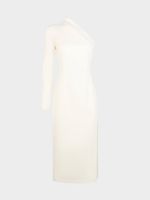 Асимметричное платье миди