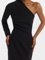 Асимметричное платье миди