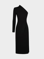 Асимметричное платье миди