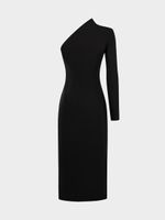 Асимметричное платье миди