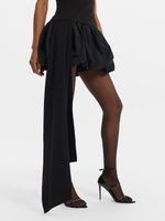 Платье мини со шлейфом