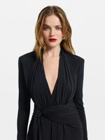 Платье макси с драпировками