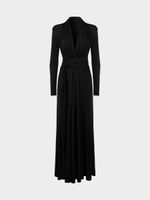 Платье макси с драпировками