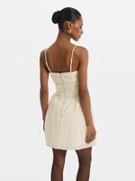 Платье мини с драпировкой