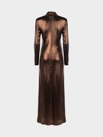 Платье из блестящей ткани