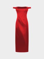 Платье с открытыми плечами