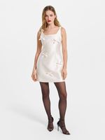 Сатиновое платье с бантами